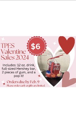 Picture of 2024 TPES Valentine\'s Orders Flier